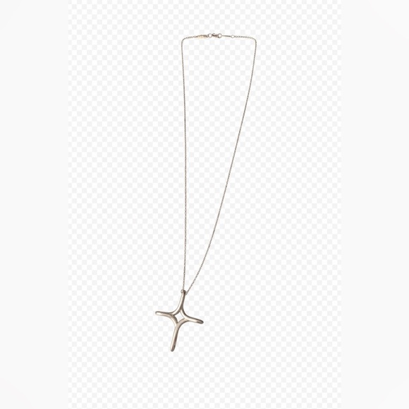 Tiffany & Co. Jewelry - Authentic Tiffany & Co Peretti Infinity Cross Pendant Necklace W Box $725